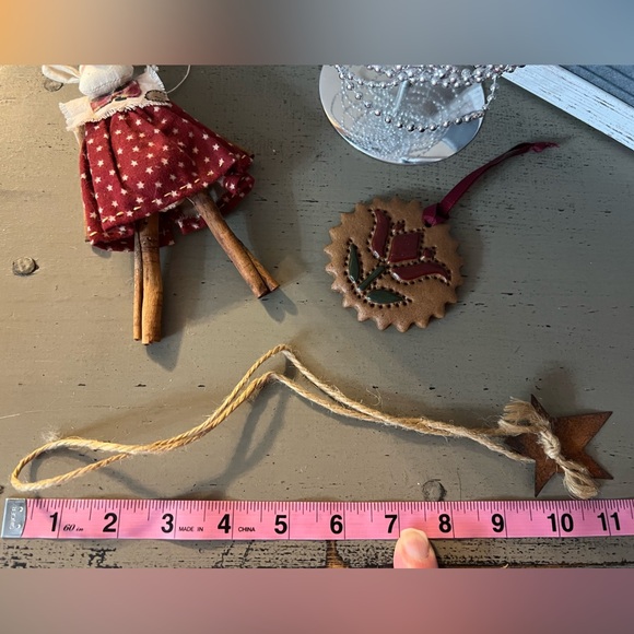 Ornament Lot (3) Vintage- Primitive- Rustic 🎄 - Picture 4 of 8